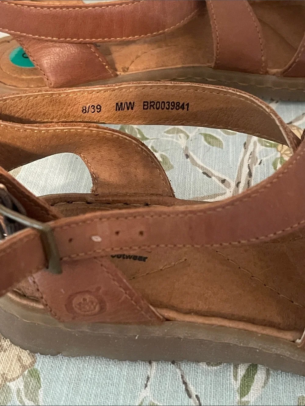 NWT Born Kailee Light Brown Leather Strappy Slingback Sandals